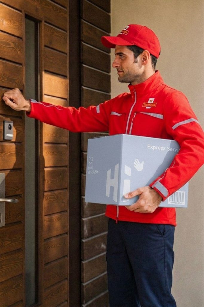 delivery courier handling parcel logistics UK